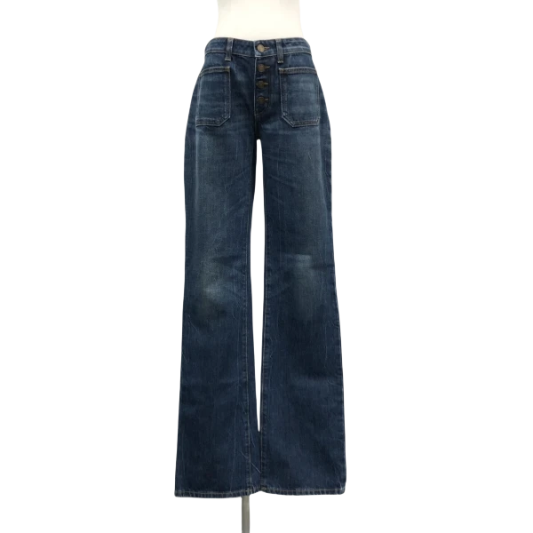 妃鱼/SAINT LAURENT PARIS/棉/裤子/95新/市场价2000/白1110