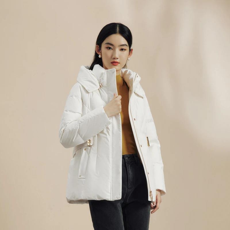 LIME/莱茵【从绒冬日】冬季优雅零压羽绒服中长款三色LDFD9AOMC805