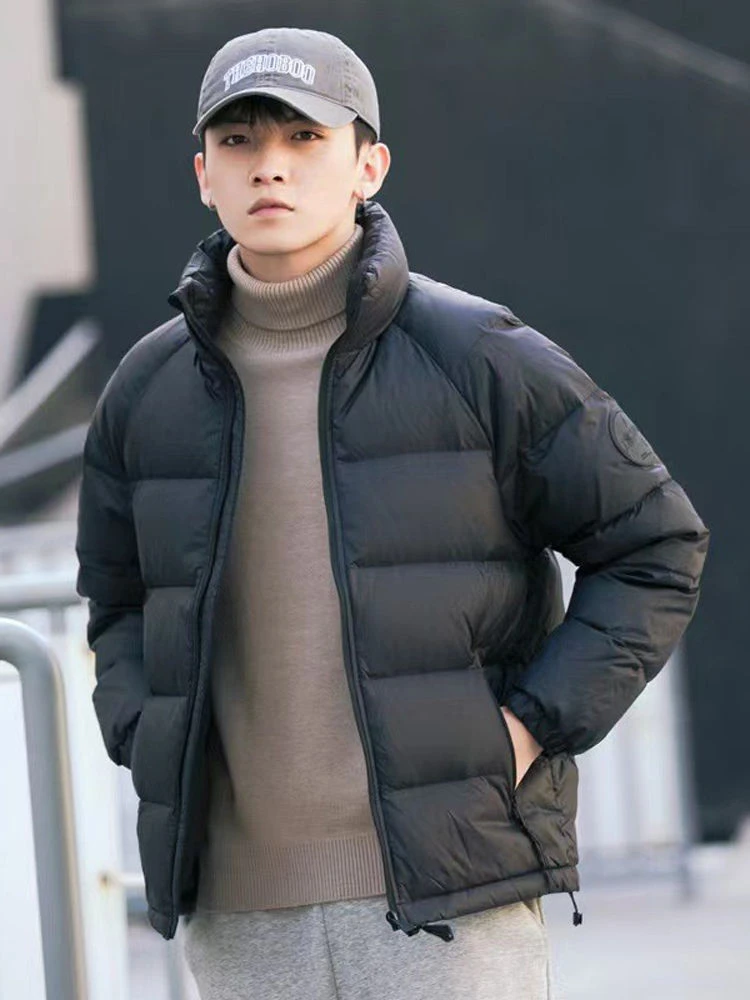雅鹿轻薄鸭绒羽绒服男冬季加绒加厚保暖外套休闲宽松防寒男士男款