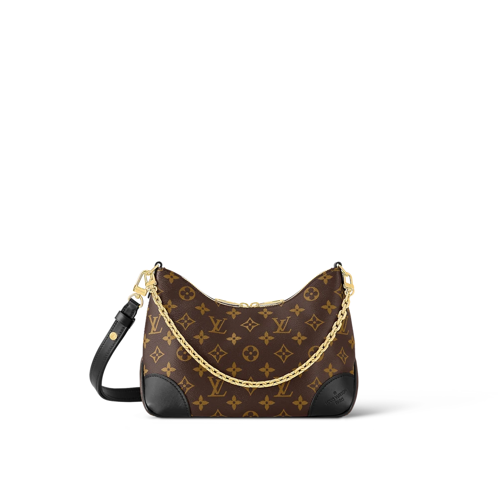 全新未使用 LouisVuitton/路易威登 栗子/LV/黑牛角/腋下包