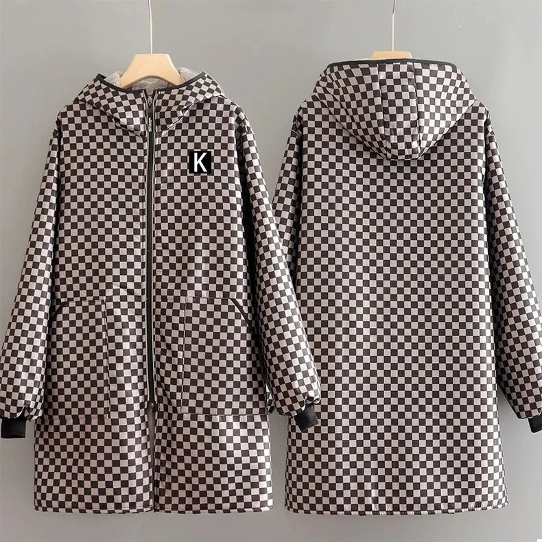 加厚保暖加绒男女工作服外套长袖罩衣正穿衣带帽秋冬围裙加肥大码