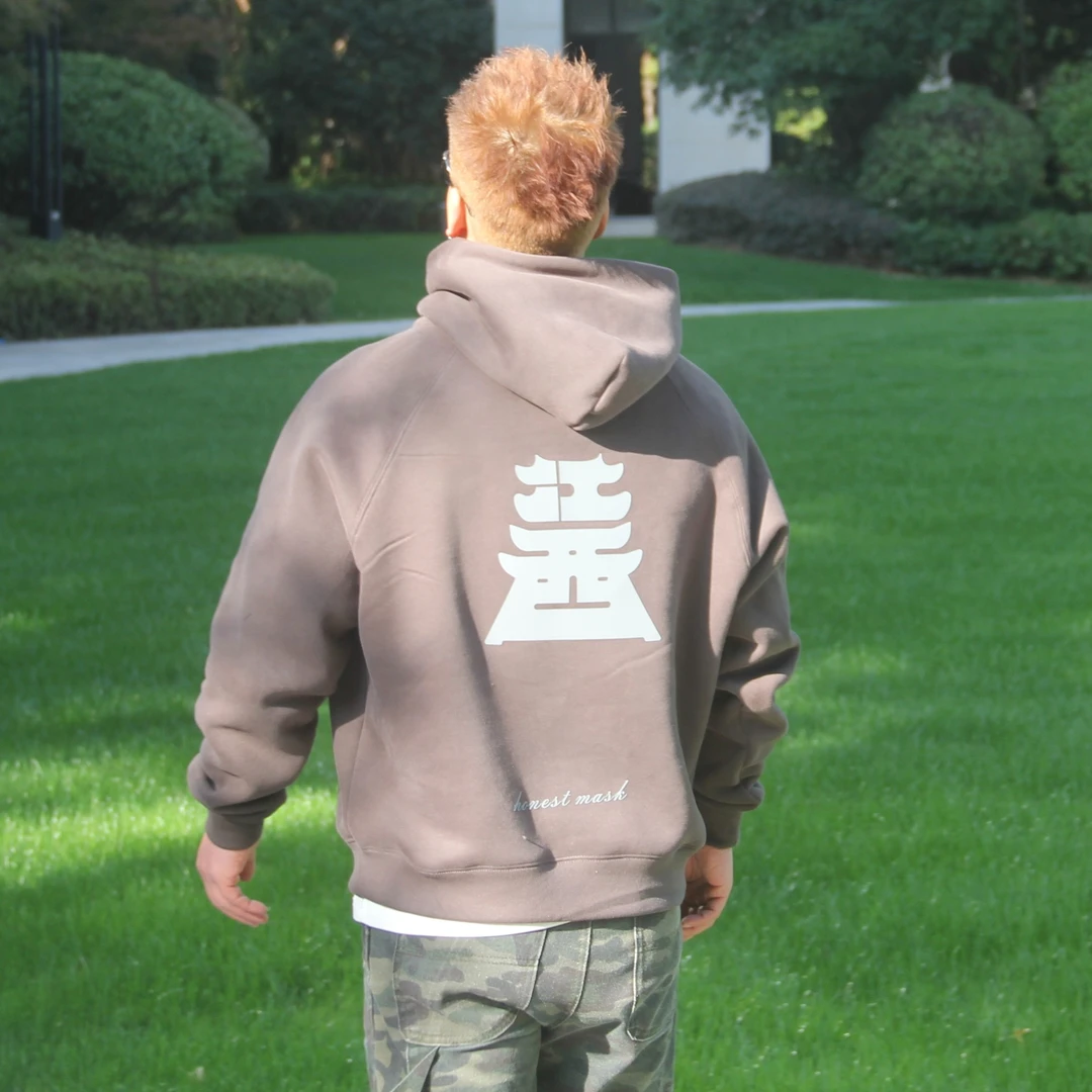 情侣卫衣加厚380g加绒连帽秋冬美式套头不起球休闲宽松ins春秋季