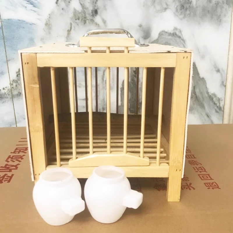 画眉单格排笼小号鸟用携带笼外带上山笼小鸟笼子鸟笼竹竹制鸟笼