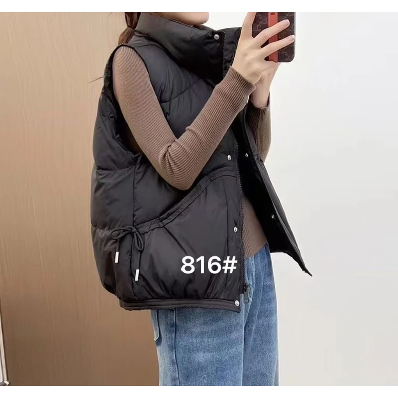 816-DQ黑色时尚加厚马甲（80-140）