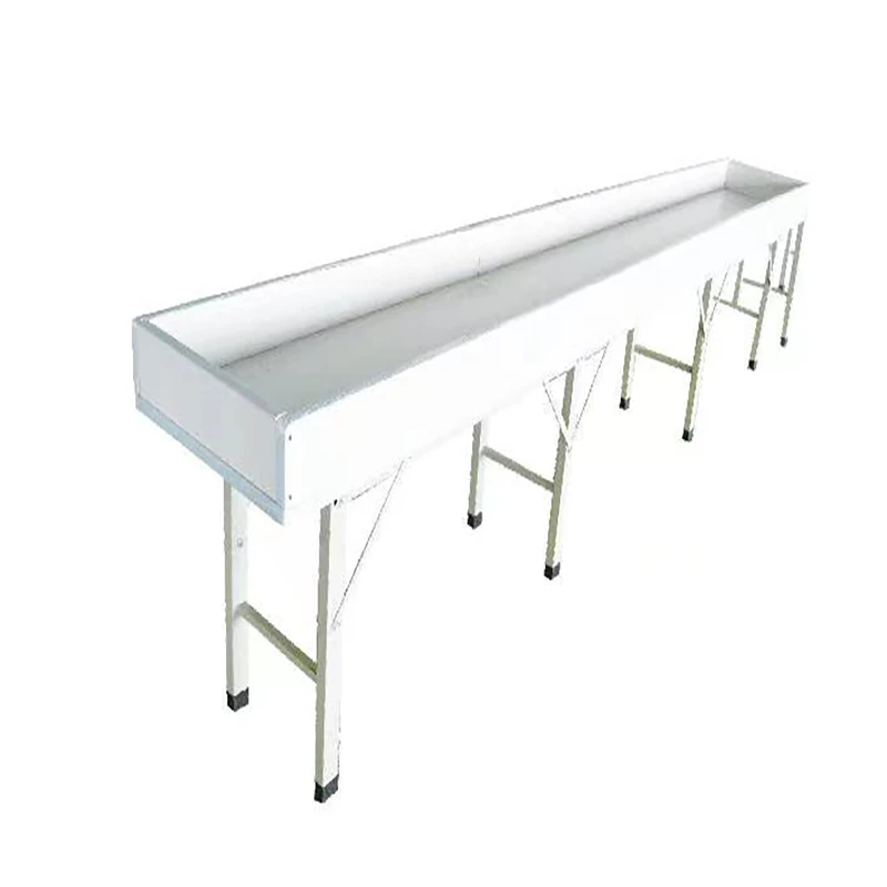 流水槽，车间新款工作台，服装裁剪打包台，操作台板包装台