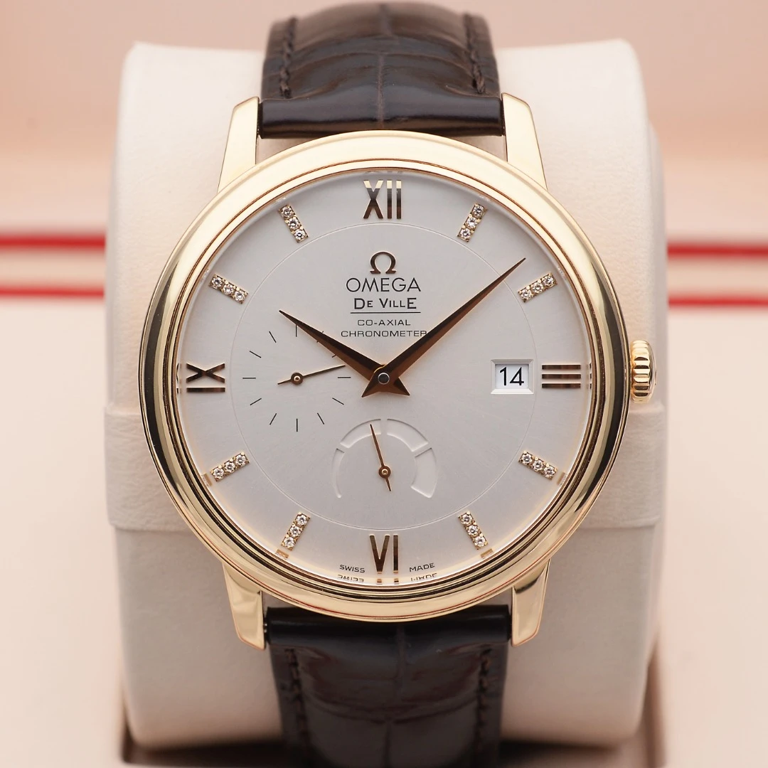 99新 Omega/欧米茄 泽泰/碟飞/18K黄金/39.5mm/自动机械腕表