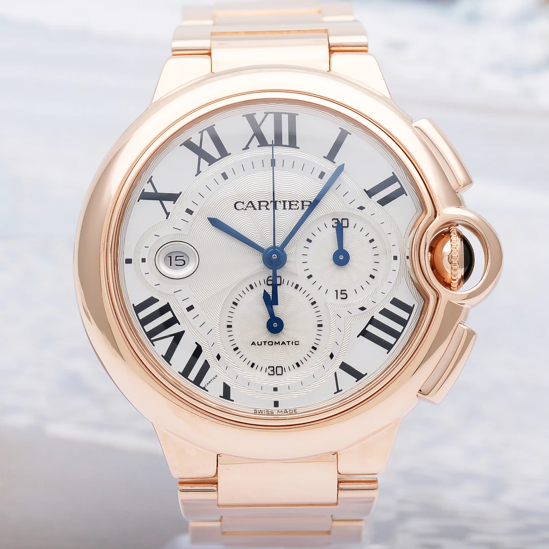 99新 Cartier/卡地亚 爱换/蓝气球W6920010/全套/18K玫瑰金44mm
