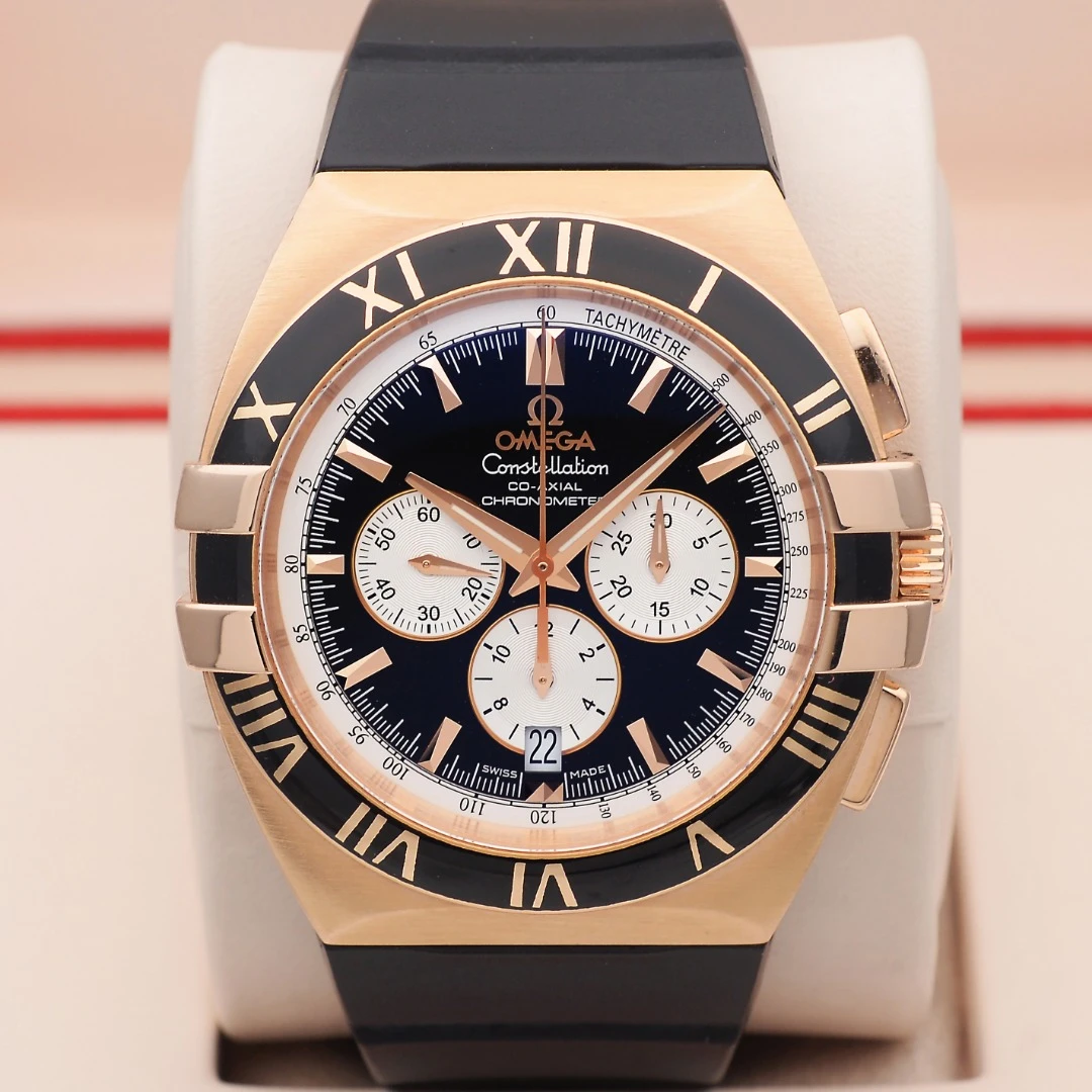 99新 Omega/欧米茄 泽泰全套欧米茄星座公价146800/18K玫瑰金41mm