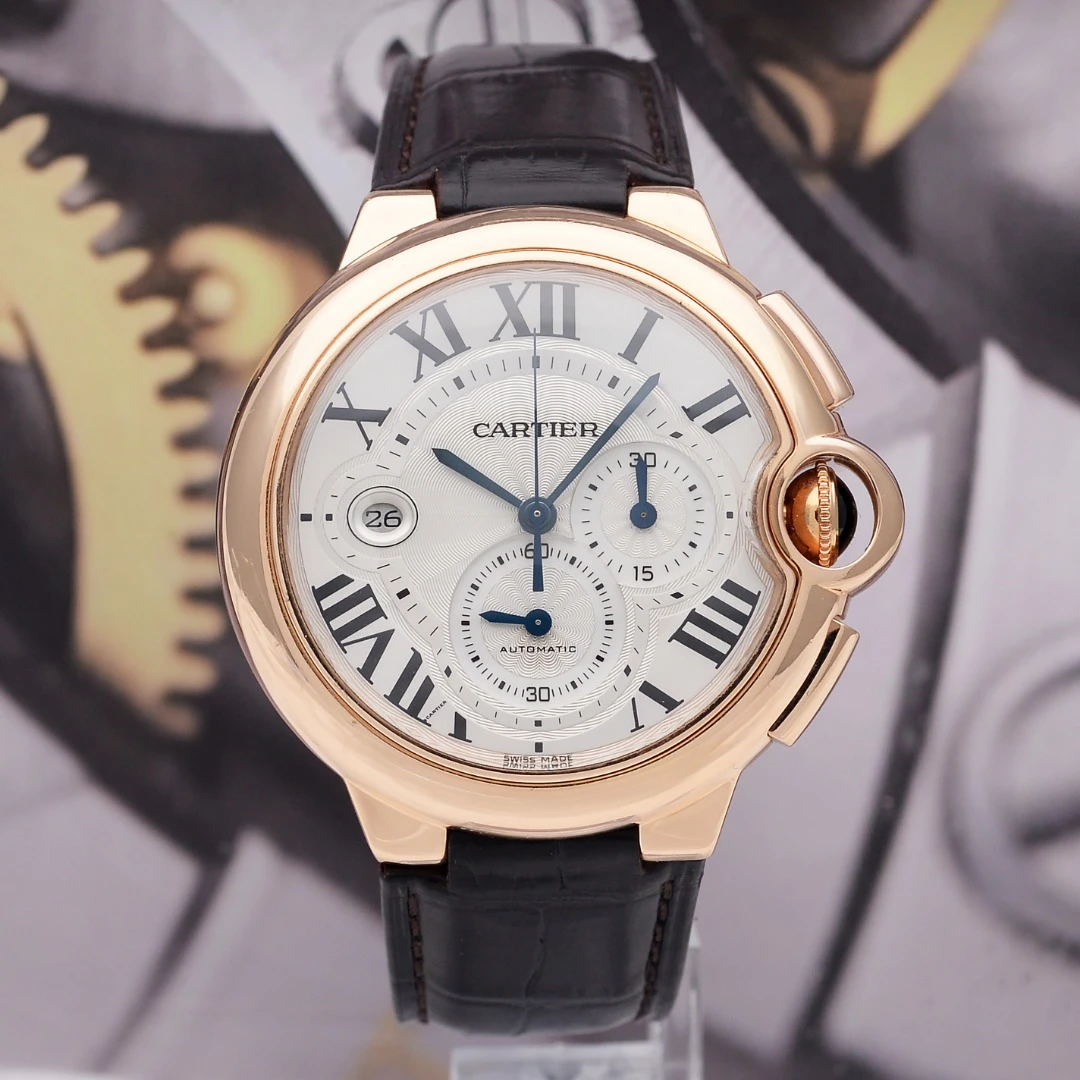 99新 Cartier/卡地亚 泽泰/蓝气球W6920009/18K玫瑰金46.8*47.1mm