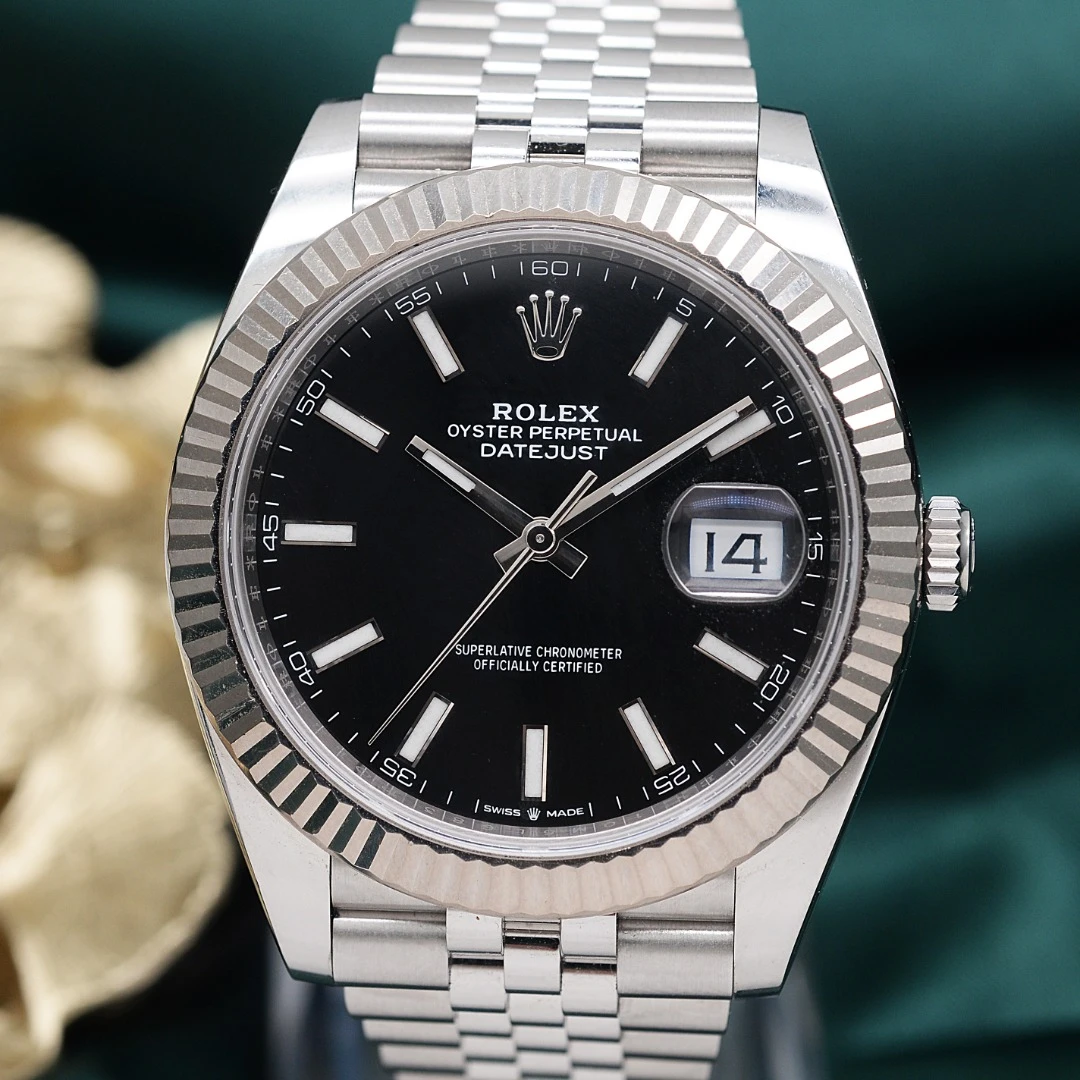 99新 Rolex/劳力士 泽泰/日志型126334黑盘/18K白金圈/41mm男表
