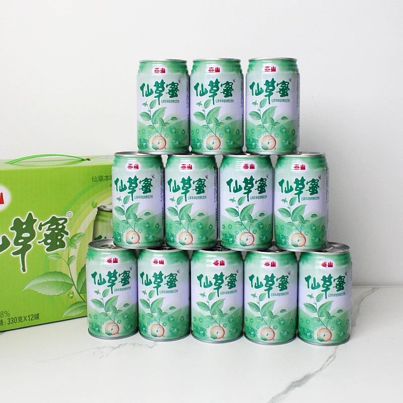 泰山仙草蜜330g*12罐整箱批发夏日饮品台湾传统配方颗粒解腻饮料