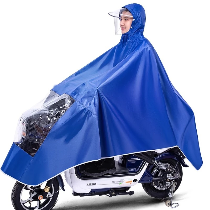 摩托车雨衣单人加大加厚设计透明骑行耐用防水电瓶车电动车雨披
