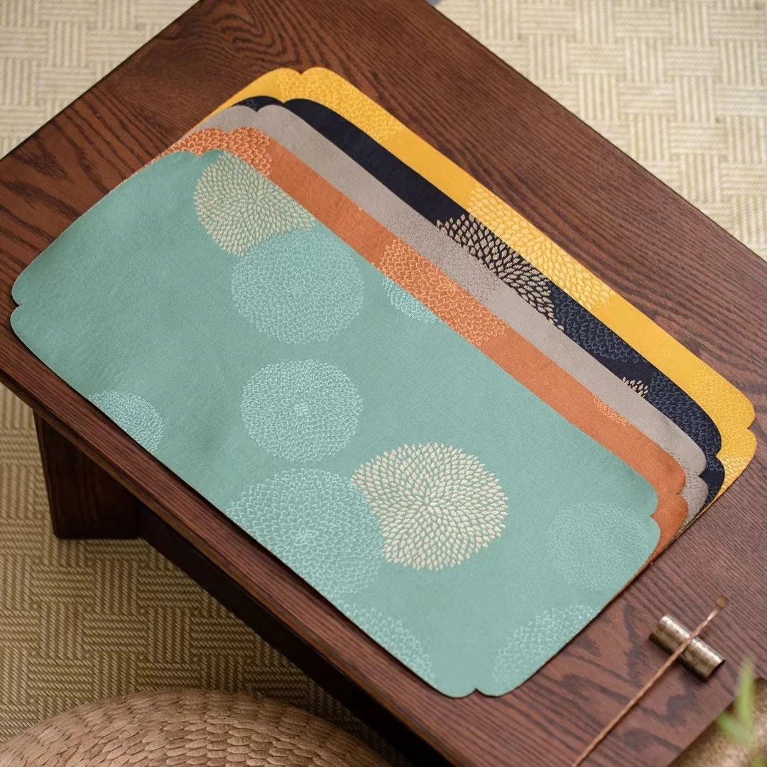 知舍 布艺 55cm 小茶席五个颜色 中国风 简约 中式 家用   茶桌垫