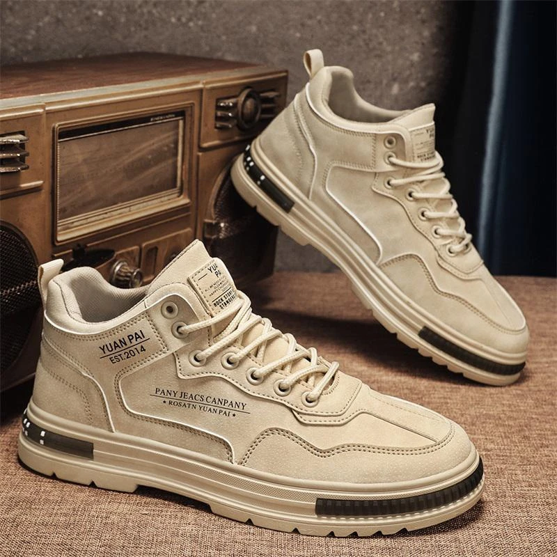 回力新高帮男士马丁靴冬季2023新款男鞋厚底耐磨防水防滑英伦风雪