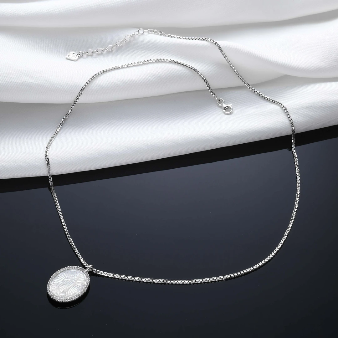 坠链均925银贝壳 项链0097百搭轻奢小众