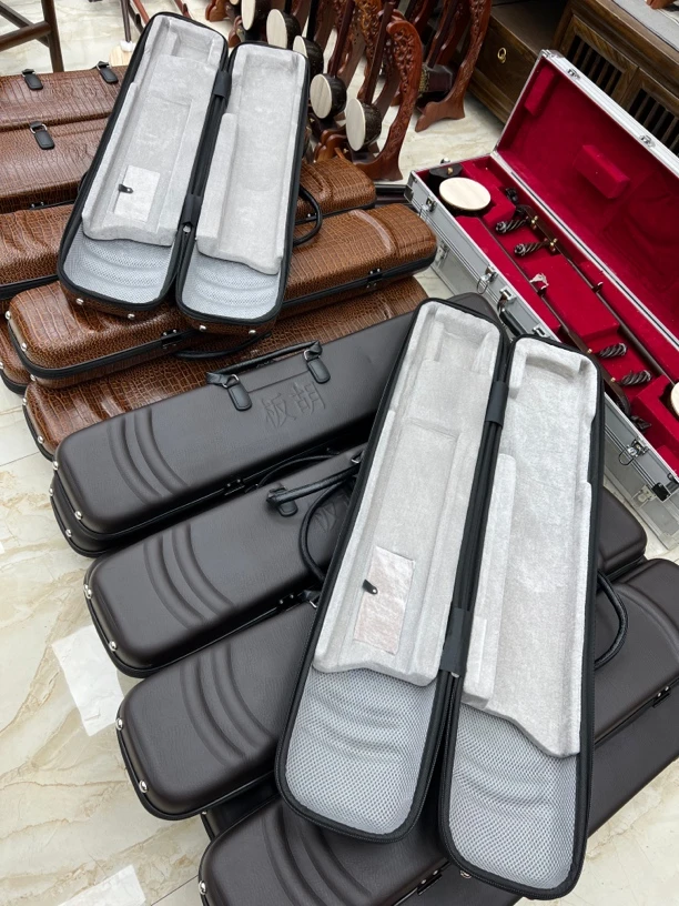 秦腔板胡盒子皮盒板胡琴盒高档板胡琴盒