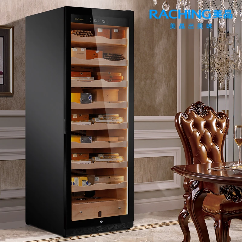 Raching/美晶雪茄柜 C600A压缩机恒温恒湿雪松木家用雪茄盒保湿柜