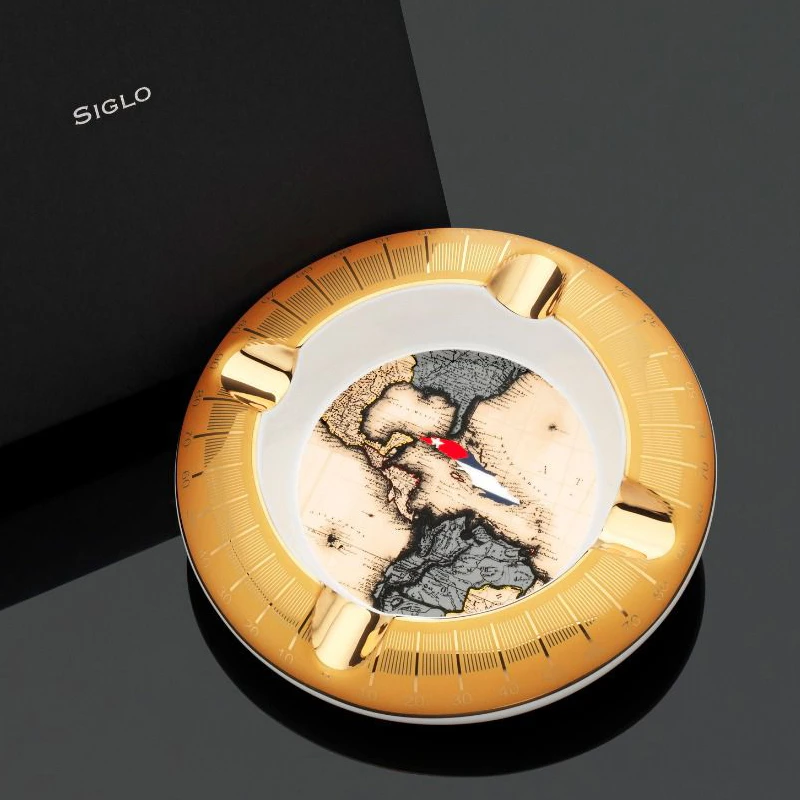 Siglo Cuba Navigation世纪雪茄烟灰缸古巴导航图案纪念哥伦布