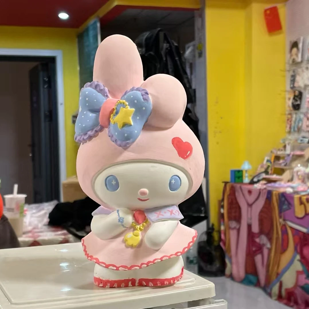 美乐蒂石膏娃娃大号涂色白胚绘画彩绘手工制作DIY儿童玩具礼物