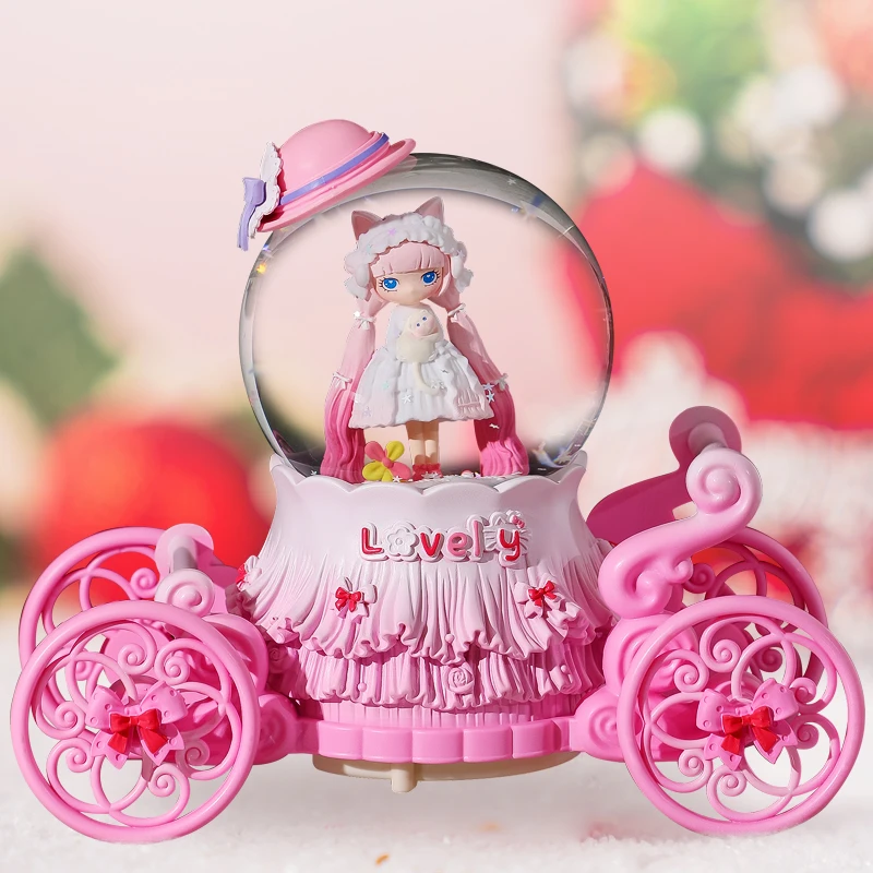 梦幻马车洛丽塔水晶球音乐盒八音盒女生生日情人节礼物送朋友孩子