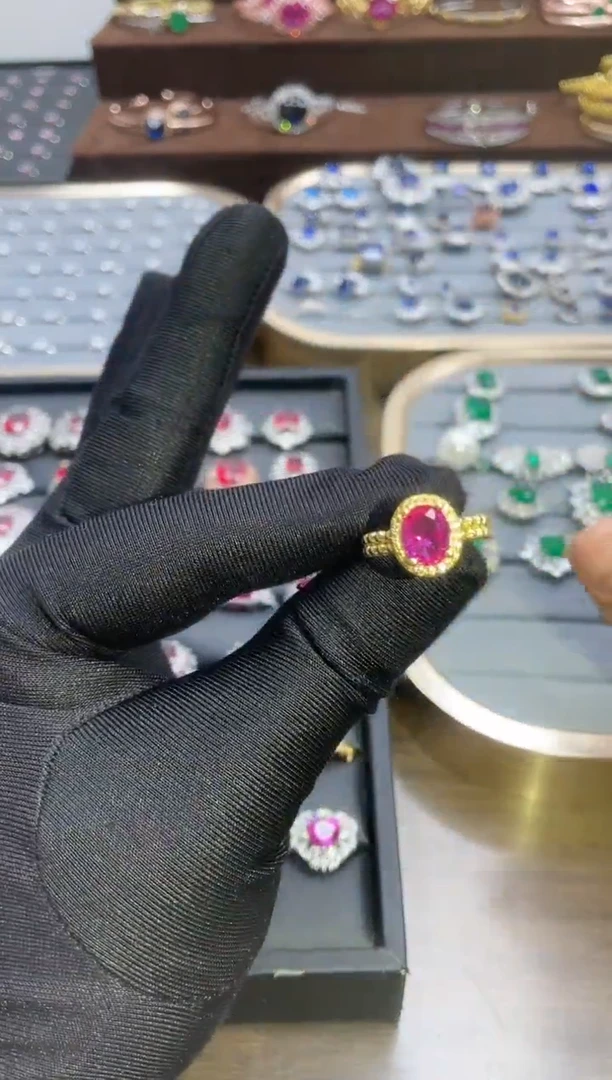【闪购商品】红宝石戒指银S925镶嵌17