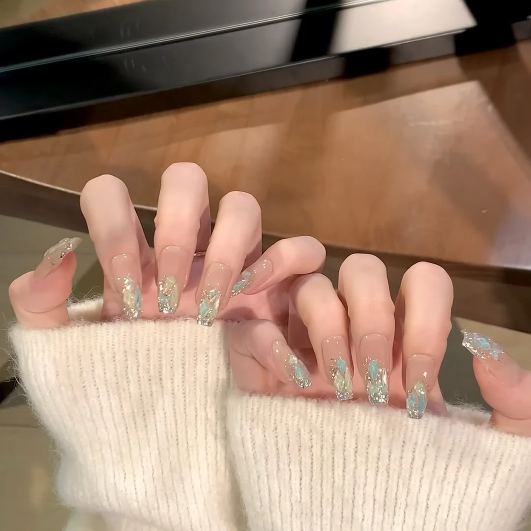 芝士海盐 穿戴美甲30片装