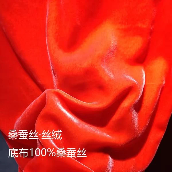 4号定向链接 桑蚕丝烧花丝绒面料 定制商品无质量问题不支持退换