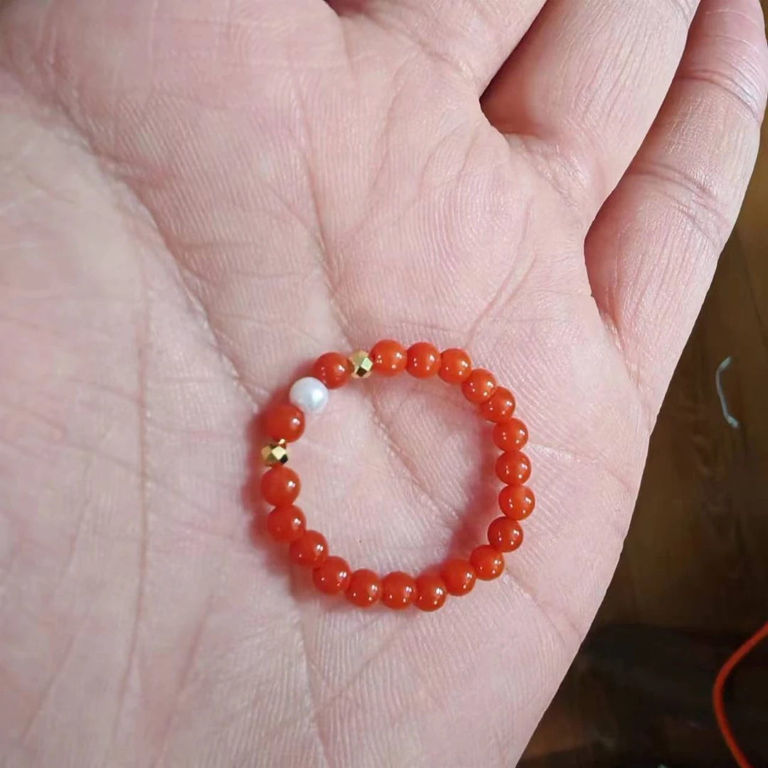 【德巧家】南红设计款戒指 温柔典雅 精致大气 德巧珠宝玉石