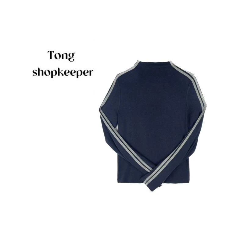 TS-QJ/彤掌柜168972【红人上新】德绒+绵羊毛秋冬两条杠设计上衣