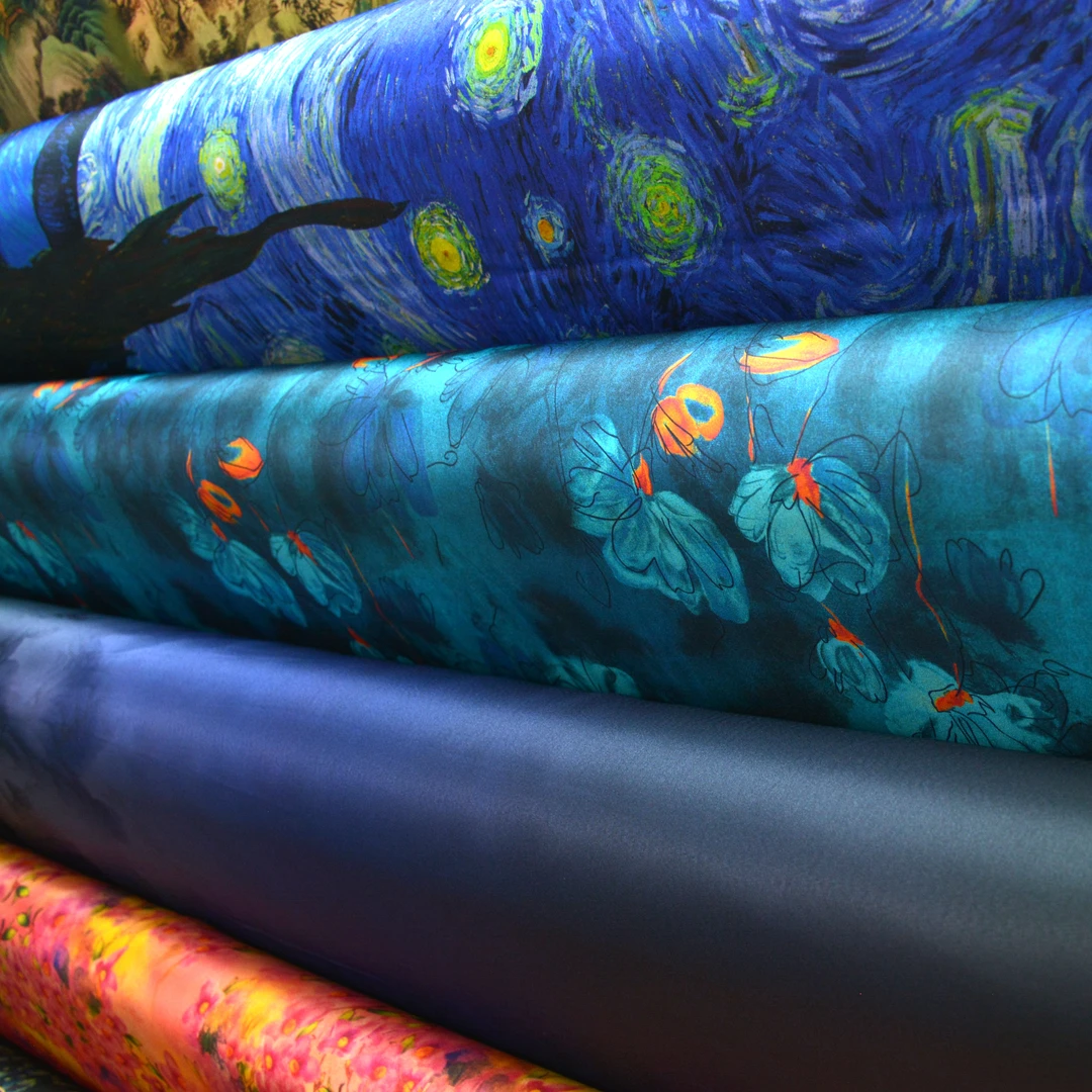 【1号链接】 传统桑蚕丝红云纱丝绸 香云纱丝绸面料