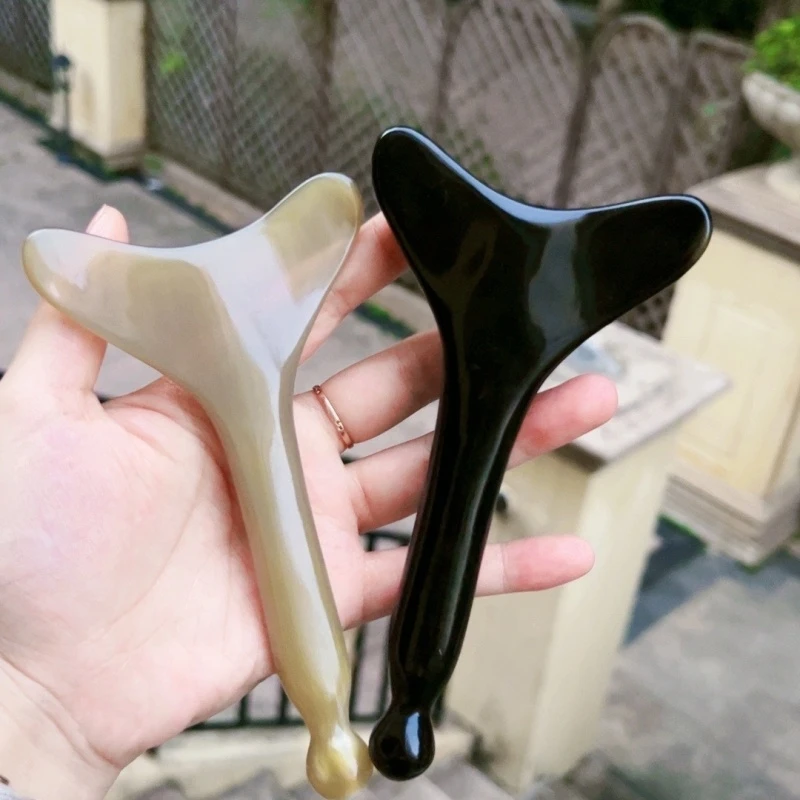 牛角鲸鱼尾巴颈椎面部脖子家用揉腹拨筋点穴大号厚实