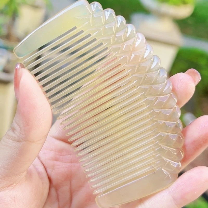 高贵羊包包梳长齿梳小梳子上班族羊角梳子纯天然梳子