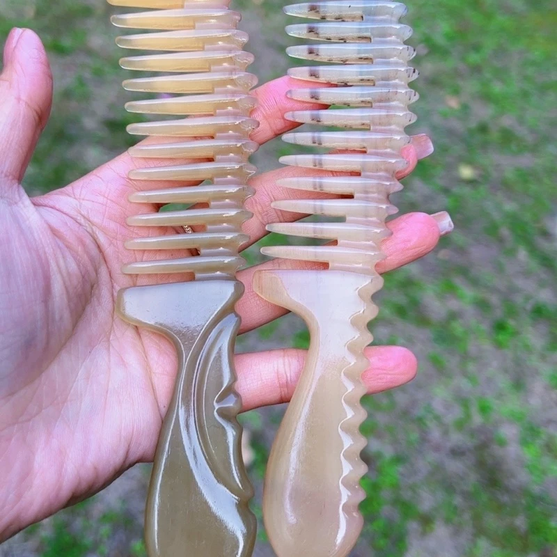 家用按摩宽齿梳厚实梳按摩梳头疗梳牛角梳男女防静电加厚防脱发