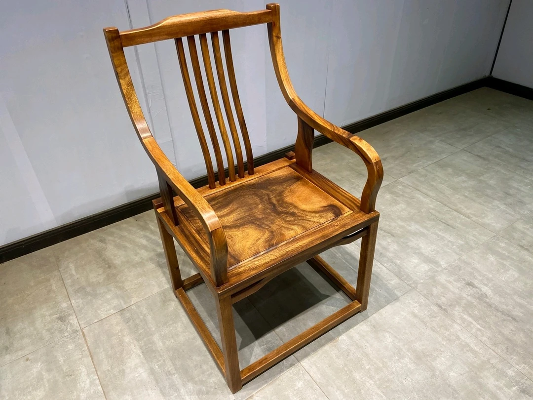 胡桃木琴韵主椅高105坐宽61坐深50坐高46休闲椅太师椅实木不包邮