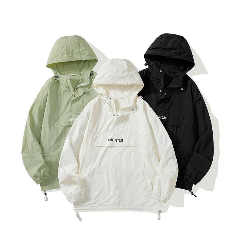 DIDORSSBO男女同款套头连帽印花防紫外线UPF50+防晒衣FSY003-1