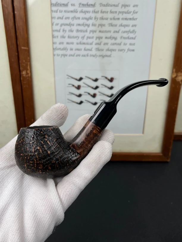 意大利塔拉莫纳暗棕系列606.2型号石楠木烟具