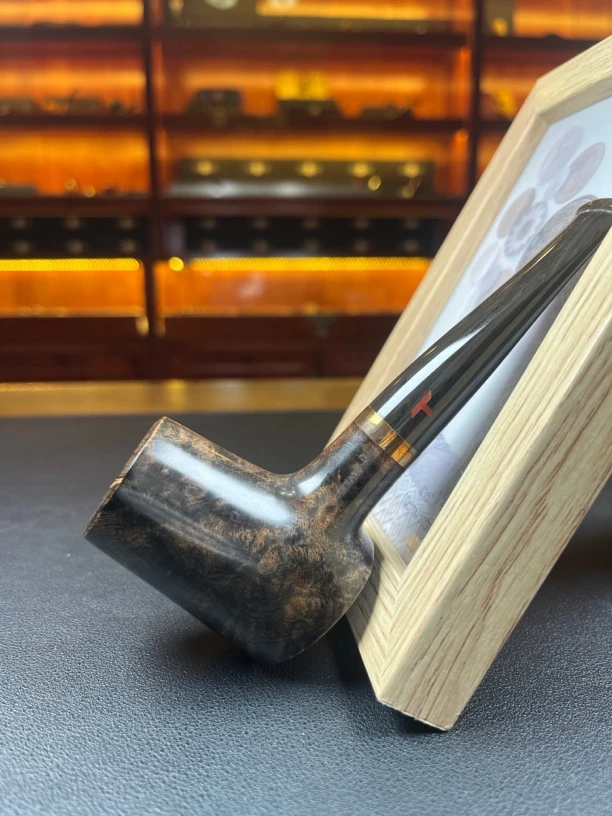 意大利塔拉莫纳石楠木手工烟具（内径22斗深38）