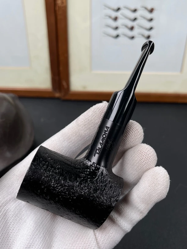 意大利塔拉莫纳黑色系列501型号石楠木烟具