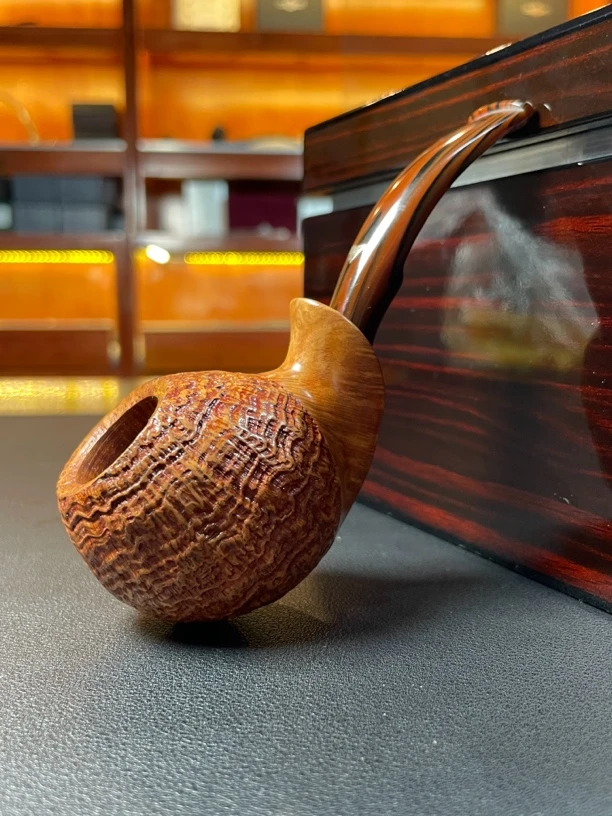 意大利维布拉蒂石楠木手工烟斗（内径21.3 斗深38.6）