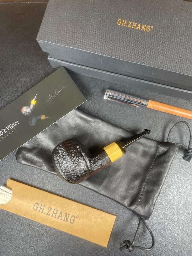 龙城viktor联名编号47石楠木烟斗（内径20 斗深38）