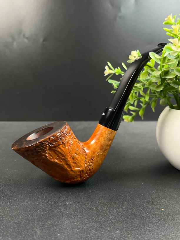 意大利白胡子手工石楠木烟具(内径21斗深43长146)