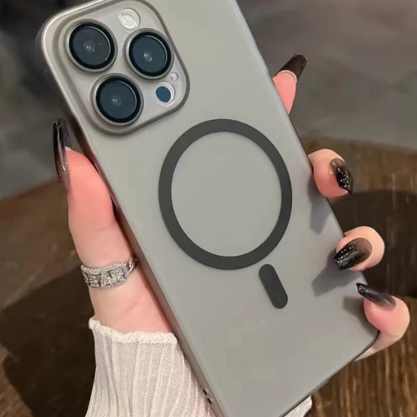 超薄磨砂iPhone15promax手机壳苹果14肤感13磁吸12高级感全包保护