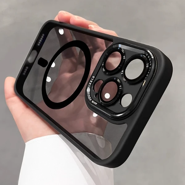 适用苹果15promax磁吸无线充电手机壳iPhone14精孔13防摔壳12超薄