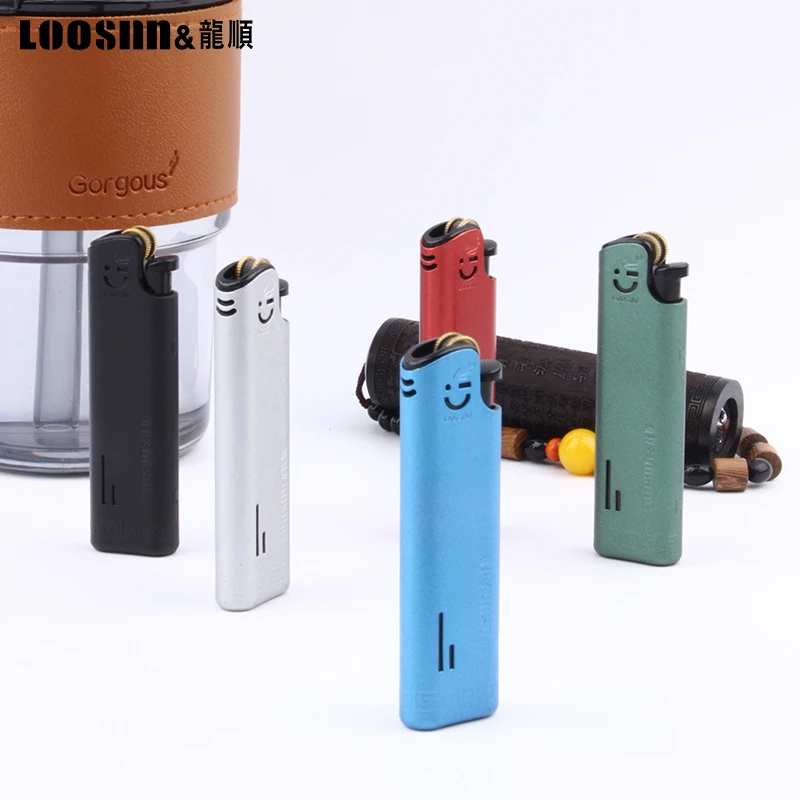 龙顺滑轮打火机砂轮老式滚齿轮复古火石个性创意广告定制潮火机