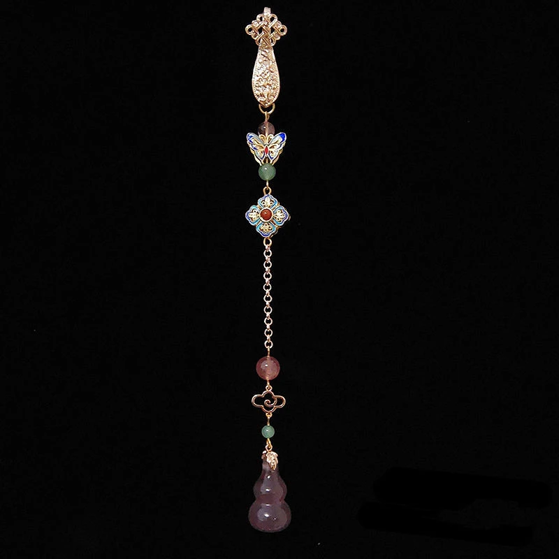 铜合金胸针 原创复古宫廷风旗袍压襟挂件葫芦汉服配饰女