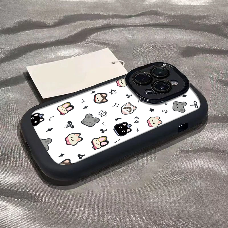 可爱动物适合苹果14promax手机壳iPhone13软12全包防摔15新款个性