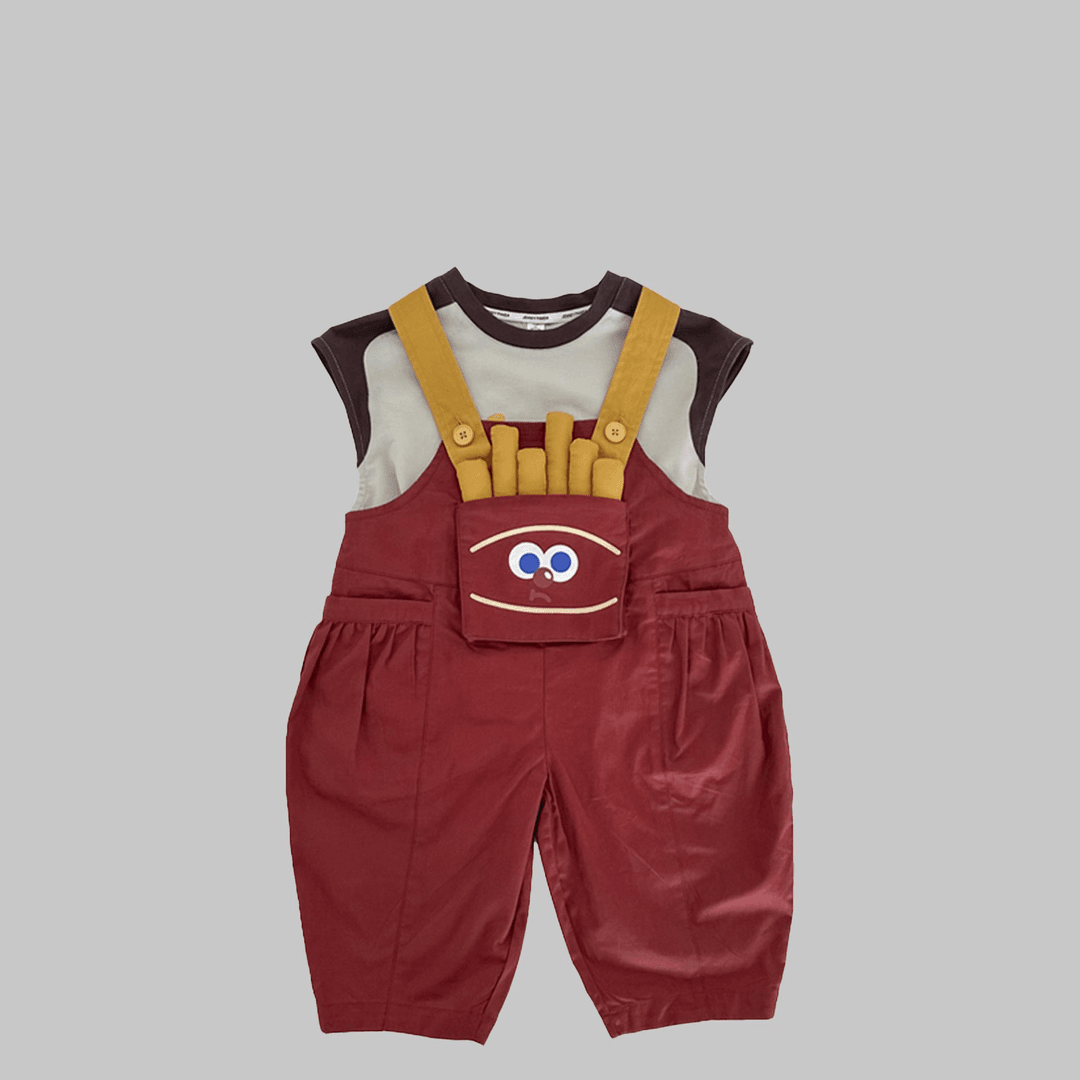 2024原创春夏款时尚简约韩风小童男女童服饰JXTZ42001