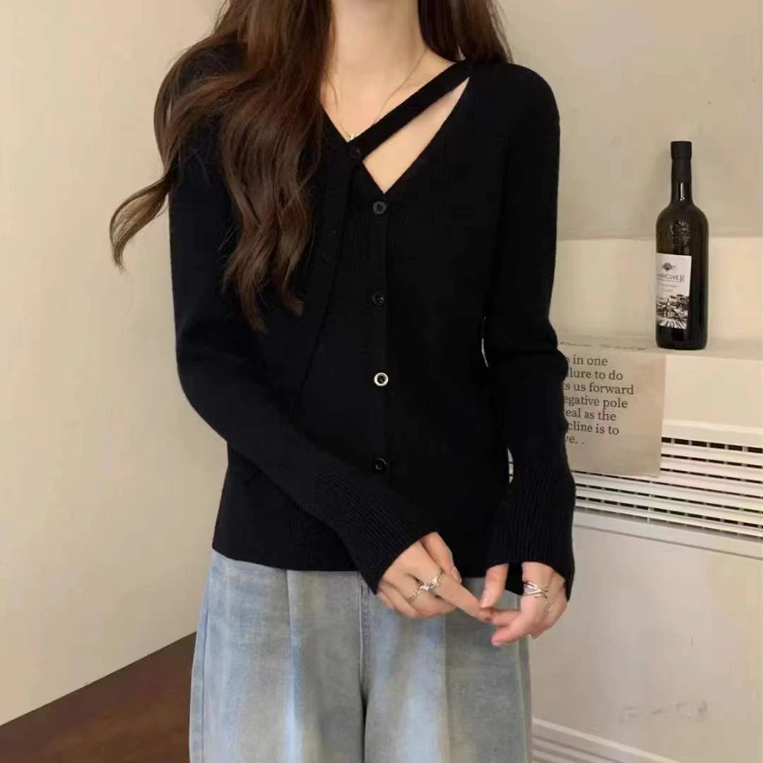 大码女装v领斜叉性感纯欲打底显瘦120-200斤可穿显瘦2023春季新款