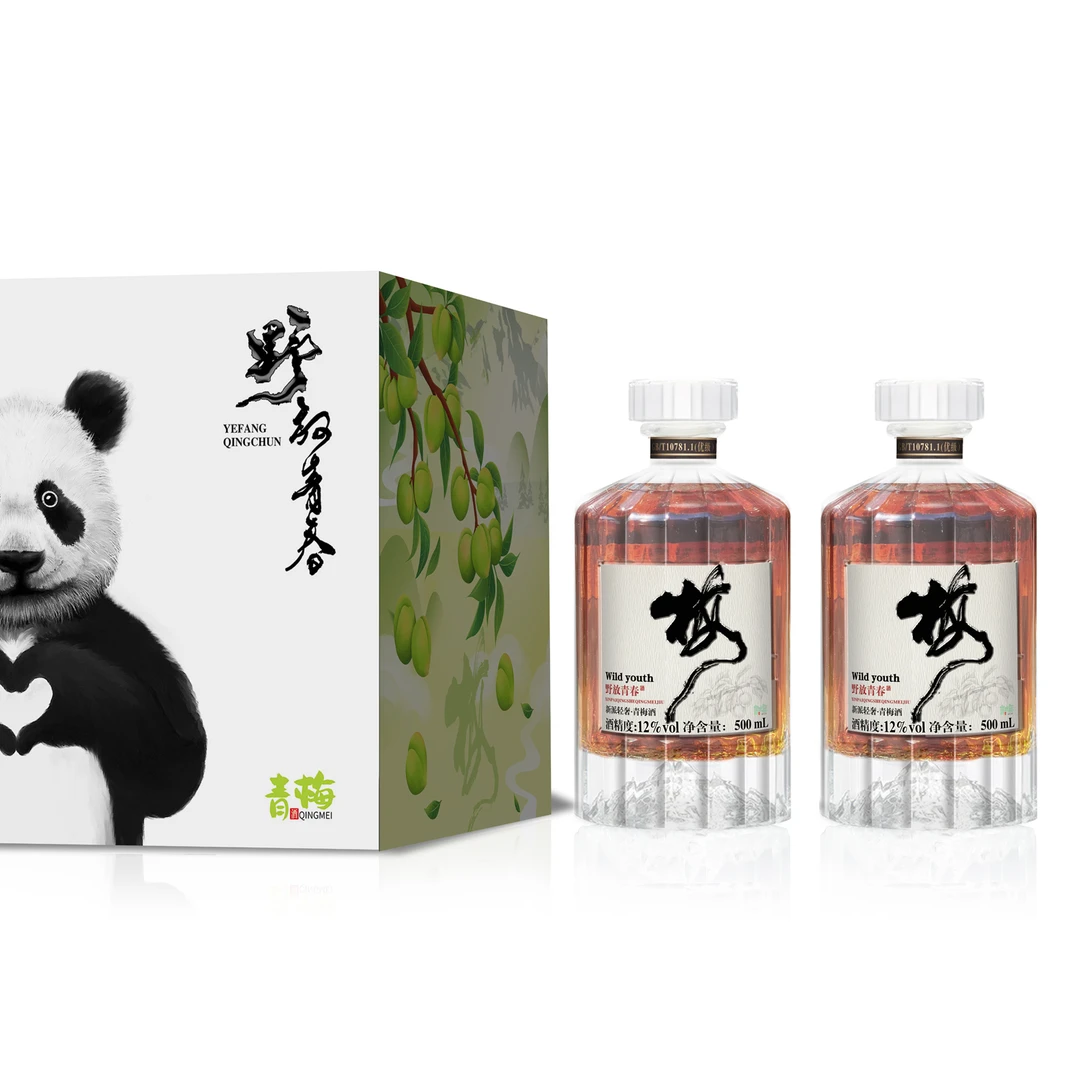 野放青春青梅酒500ml果酒12度低度果酒