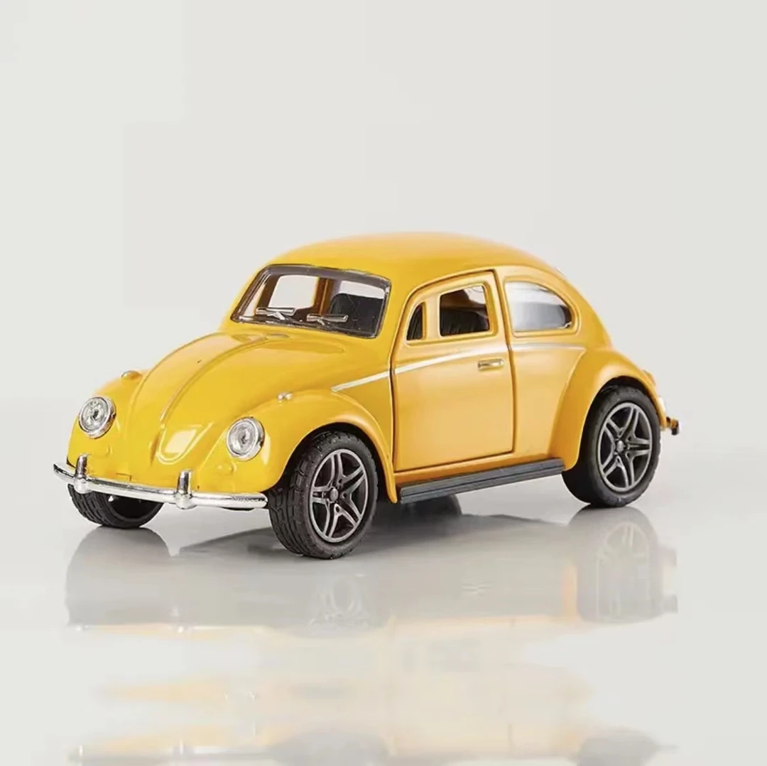 【礼盒装】合金 双开门 甲壳虫可开门回力小汽车模型男孩玩具
